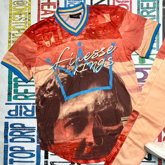 Risq Takers finesse Kings patch Stitch Tee - Picture 3 of 8